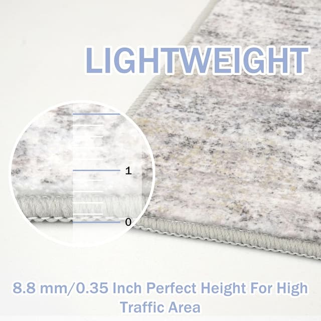 Detalle 2 de IOHOUZE Abstract Runner Rug 2x6 Ft washable hallway runner