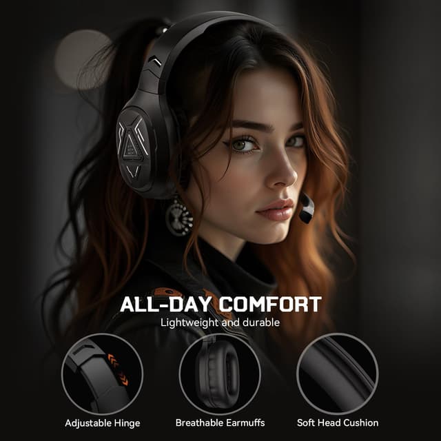 Thumbnail 6 de EKSA E5BT Wireless Gaming Headset 52Hrs