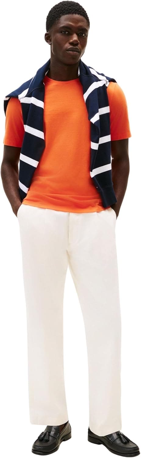 Detalle 2 de Tommy Hilfiger Ess Seasonal Reg Fit Solid Tee (MW0MW39995) maglietta uomo a manica corta