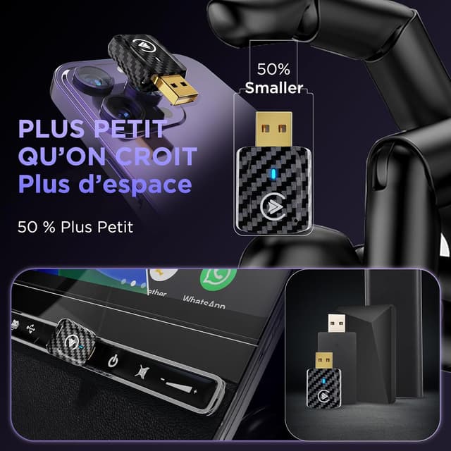 Thumbnail 4 de MSXTTLY U2AC-01 Adaptateur CarPlay sans fil