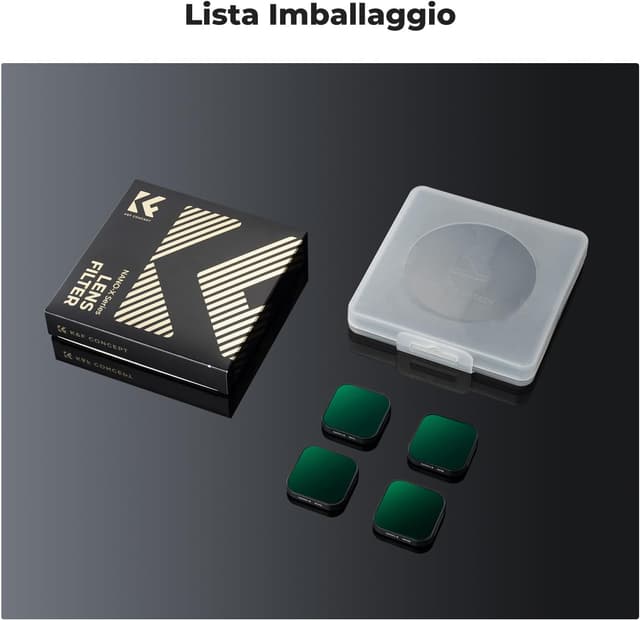 Thumbnail 6 de K&F Concept Set 4 filtri ND per GoPro ND4 ND8 ND16 ND32