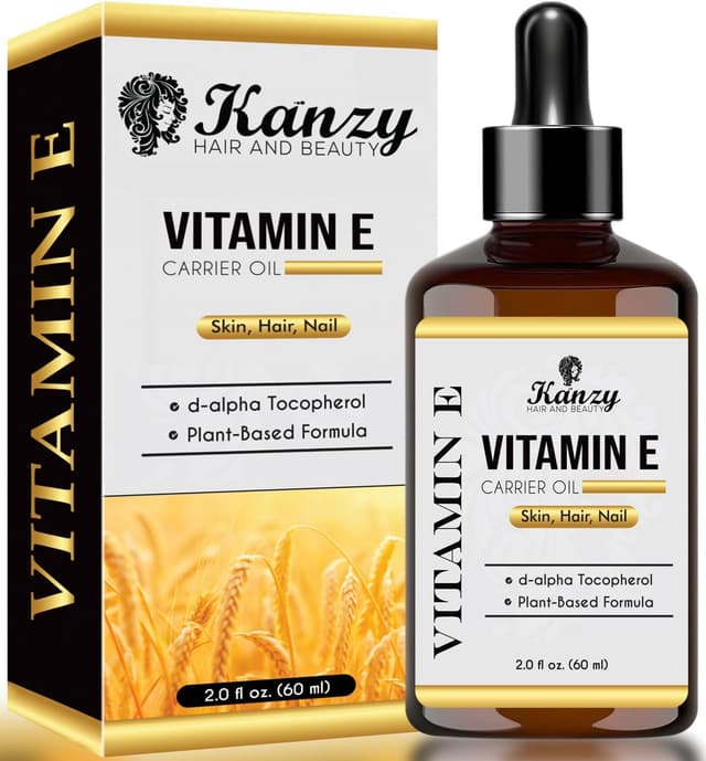 Detalle de Kanzy Olio di Vitamina E naturale 60 ml per viso e capelli