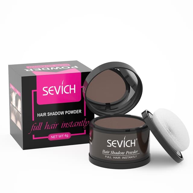 Detalle de Sevich Hairline Powder (Dark Brown) — instant hair loss and root touch-up powder