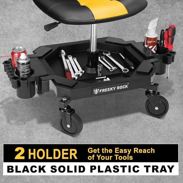 Thumbnail 4 de FREEKYROCK Rolling Stool with Wheels 400 lbs