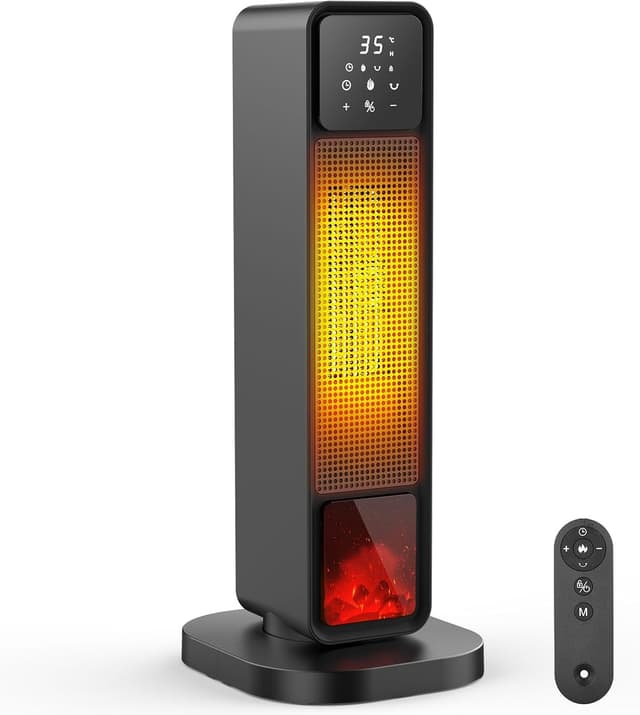 Thumbnail 6 de Stufetta elettrica Basso Consumo per bagno e ambienti piccoli, 800/1200W con protezioni anti-ribaltamento