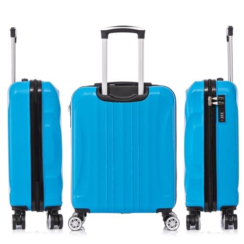 Detalle de RAYKONG maleta de cabina ABS 55x40x20 cm (20 pulgadas) turquesa, 40 L