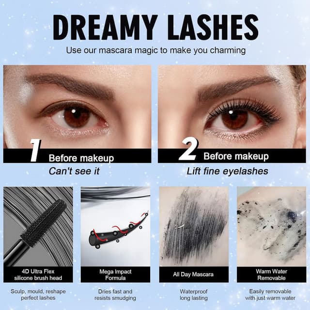 Thumbnail 5 de Mascara 4D Waterproof Fibre Soie 10ml 🎀