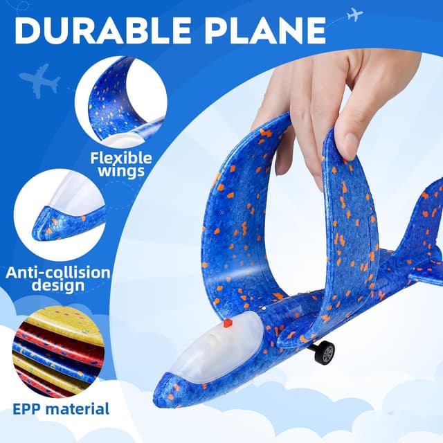 Thumbnail 4 de Winstico Airplane Launcher Toy with 3 Gliders