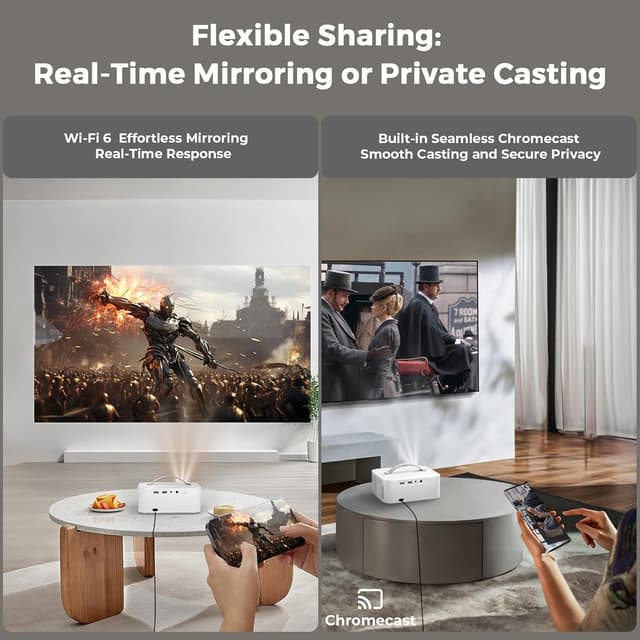 Thumbnail 6 de Lisowod L61Pro 4K Outdoor Smart Projector with WiFi & Bluetooth (MOVIN AI Auto Focus, HDR10+)