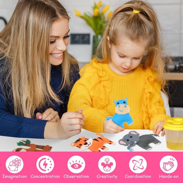 Thumbnail 4 de Vicloon Kit de Costura Infantil de Animales 🧵 para Niños 6+