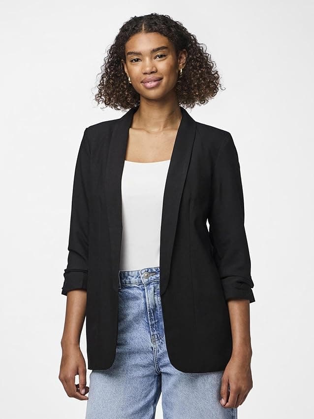 Detalle 2 de PIECES Pcboss Blazer mujer talla 42 negro