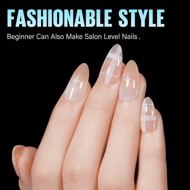 Thumbnail 6 de TOMICCA Capsule americaine pour ongles – 12 tailles amande courtes en faux ongles, valise de rangement, 192 pièces