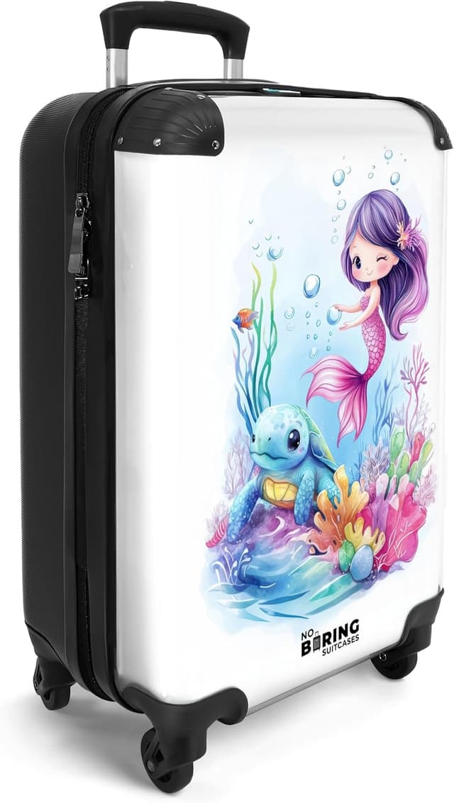 Thumbnail 6 de Kinder Hartschalenkoffer NoBoringSuitcases.com (Löwe, Golden-Braun) mit TSA-Schloss, 67 cm