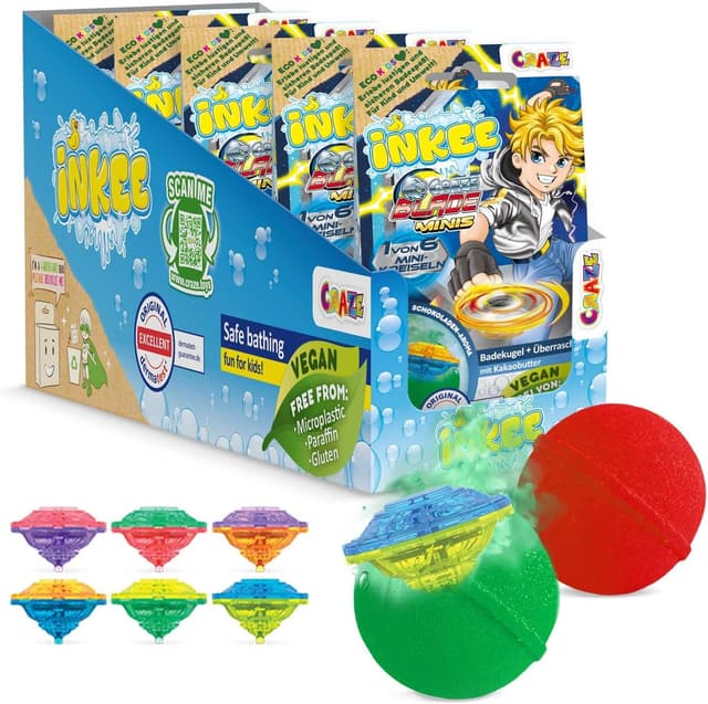 Detalle de INKEE Surprise Blade 5x100g bombe da bagno per bambini