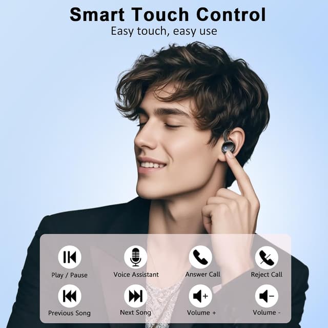 Thumbnail 5 de 2026 Ecouteurs Bluetooth 50H HiFi