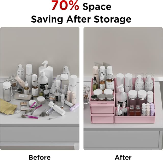 Detalle 2 de DancesCat organizzatore trucco con 2 cassetti