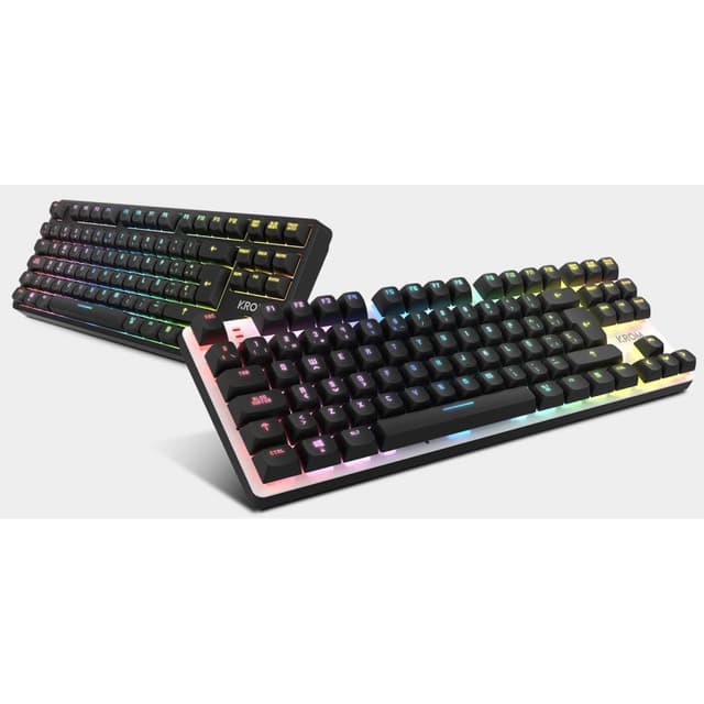 Detalle 2 de Krom Kernel PRO TKL RGB inalámbrico Bluetooth (Switch Outemu Red) negro