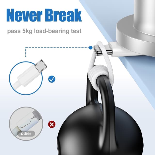 Thumbnail 4 de Long USB C to C Fast Charger Cable 10ft 60W