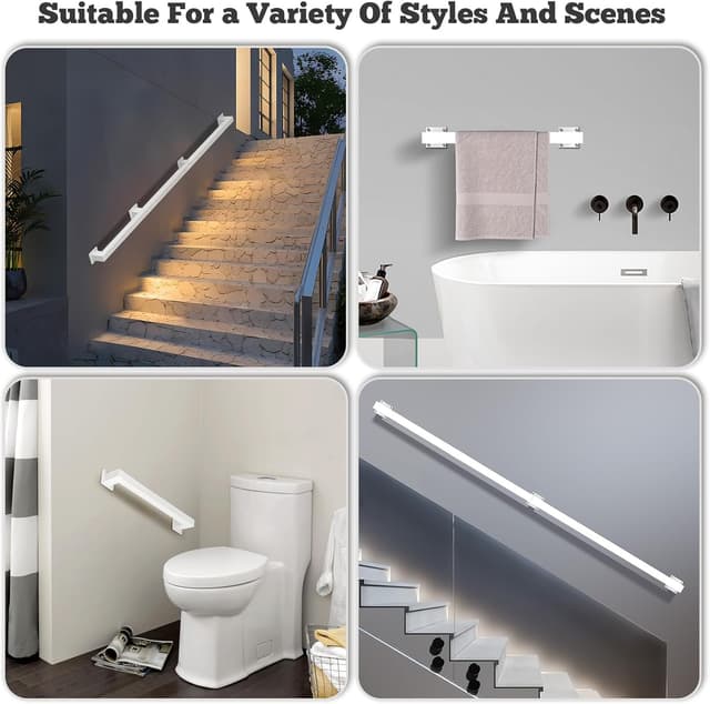 Thumbnail 6 de Handlauf Treppengeländer innen 90 cm weiß – Treppengeländer Handlauf aus Eisen