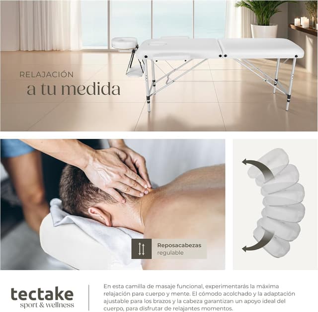 Thumbnail 6 de tectake Camilla Masaje Plegable 2 zonas