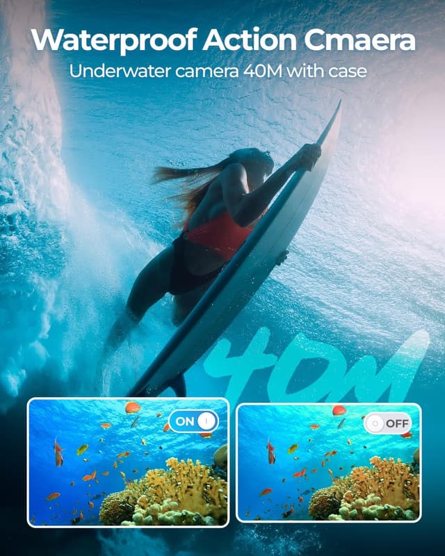 Detalle 2 de TIMNUT 4K60FPS caméra sport 4K 60 fps étanche