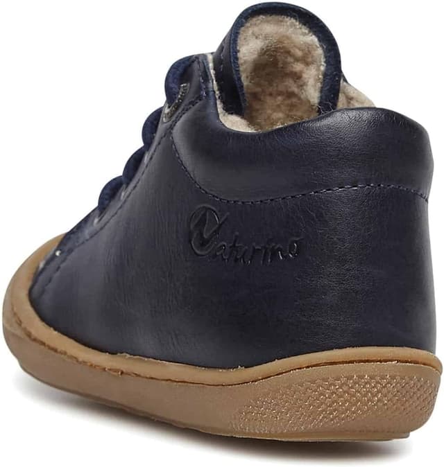 Detalle de Naturino Lauflernschuhe aus Leder mit Wollfutter – Lauflernhilfe mit Schnürung