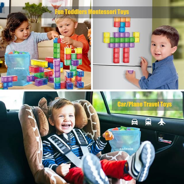 Thumbnail 3 de 48PCS Magnetic Blocks 1.38-inch STEM Building Toy 🧩