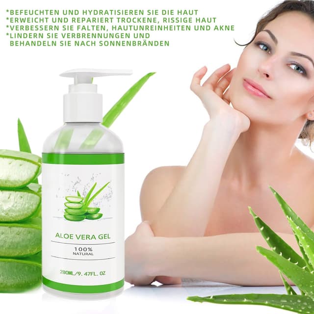 Detalle 1 de Aloe Vera Gel 280 ml für Gesicht