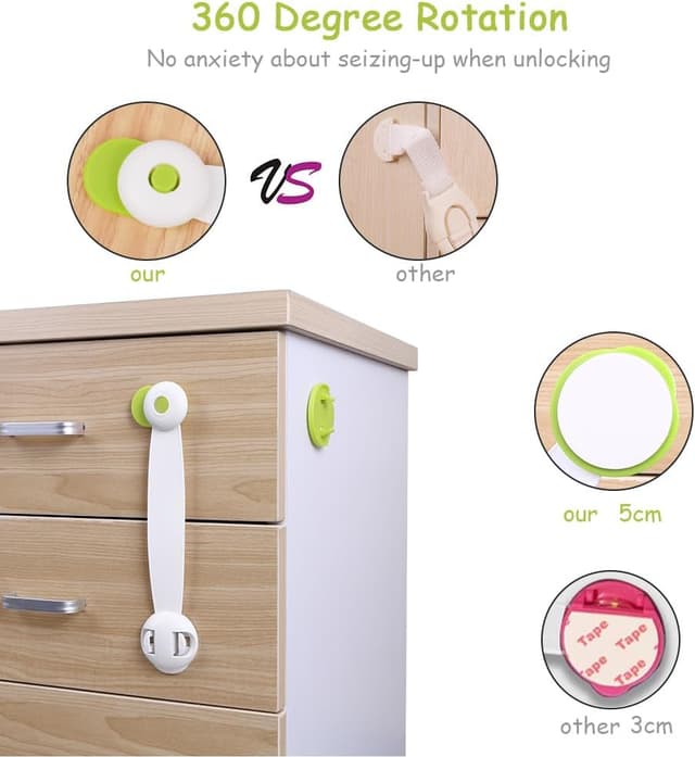 Thumbnail 3 de Vicloon Blocca Cassetti 6 pezzi per bambini