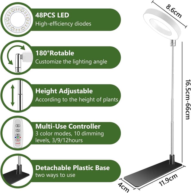 Detalle de Kullsinss Grow Light Full Spectrum 2-Pack