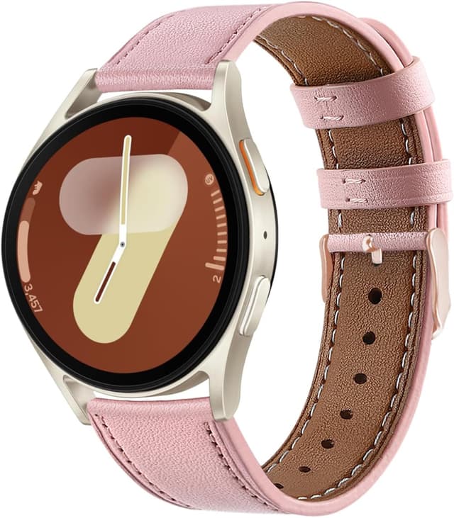 Thumbnail 6 de Bracelet 20 mm en cuir pour Huawei Watch GT 3/GT 2 42 mm et Samsung Galaxy Watch (boucle noire)