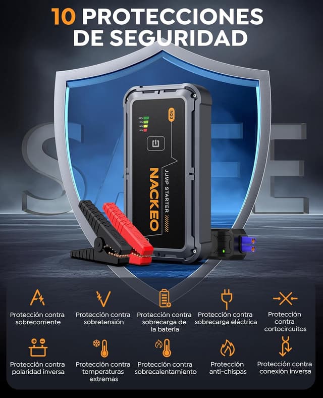 Thumbnail 6 de NACKEO N20 Avviatore 7000A per auto