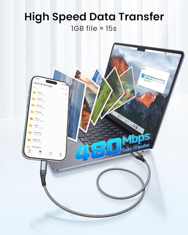 Thumbnail 2 de ZKAPOR USB C Kabel 2er Set 1 m