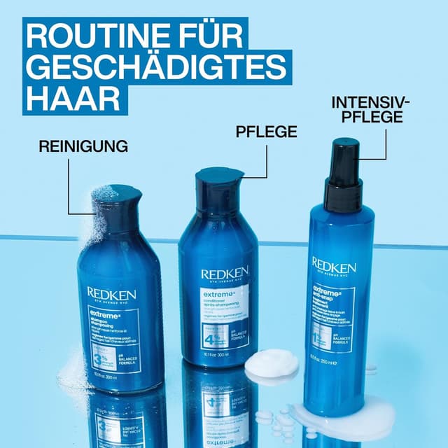 Detalle de Redken Extreme Conditioner Spülung für sprödes und geschädigtes Haar (Anti Haarbruch) – 1 x 300 ml