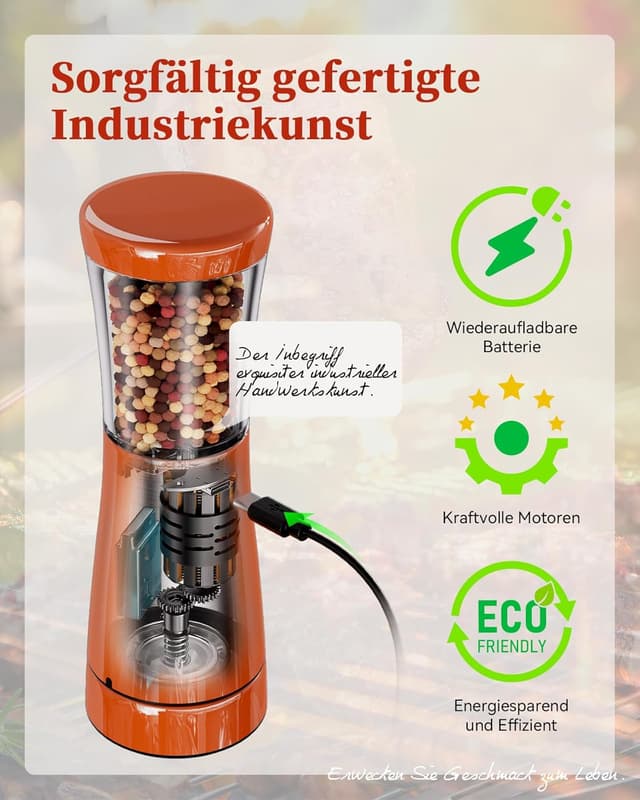 Thumbnail 3 de Salz und Pfeffermühlen elektrisch 2er Set 🔪