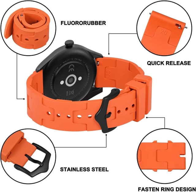 Thumbnail 3 de BISONSTRAP FKM Uhrenarmband 20/22 mm