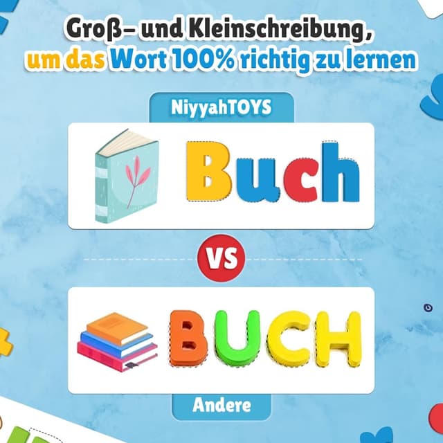 Detalle de Montessori Buchstaben Lernspiel für ABC