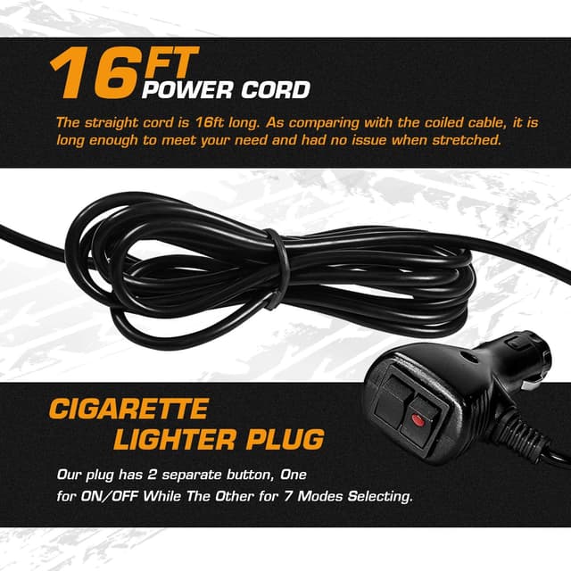 Thumbnail 3 de LED Strobe Light Amber 40 LED 12V-24V