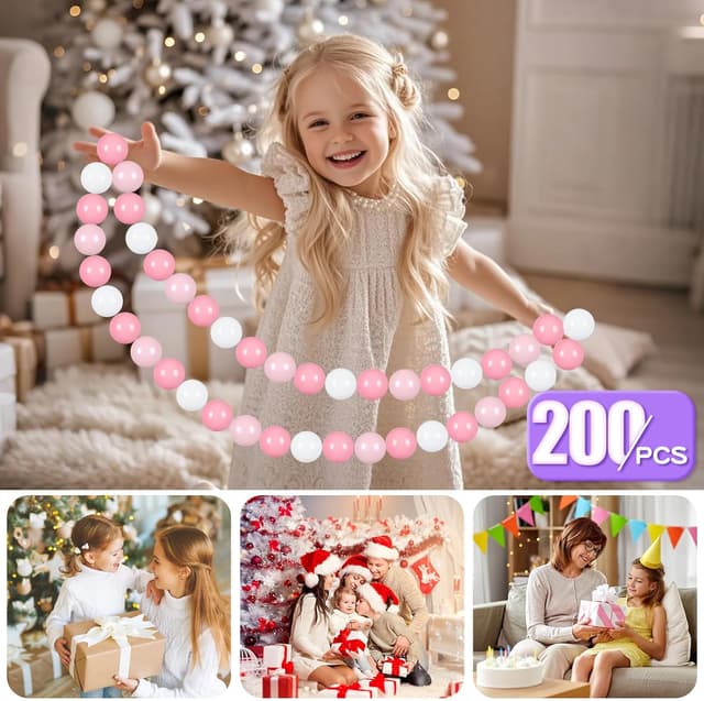 Detalle de GOGOSO Ball Pit Balls for Toddlers & Kids (BPA-Free Plastic Play Balls) — 200 Count, Pastel