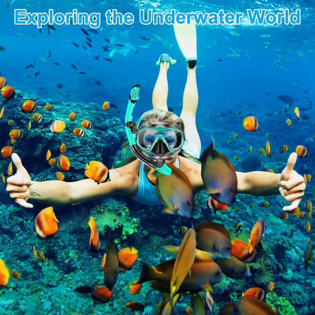 Thumbnail 6 de Mengine Snorkel Set for Adults, Dry Snorkel