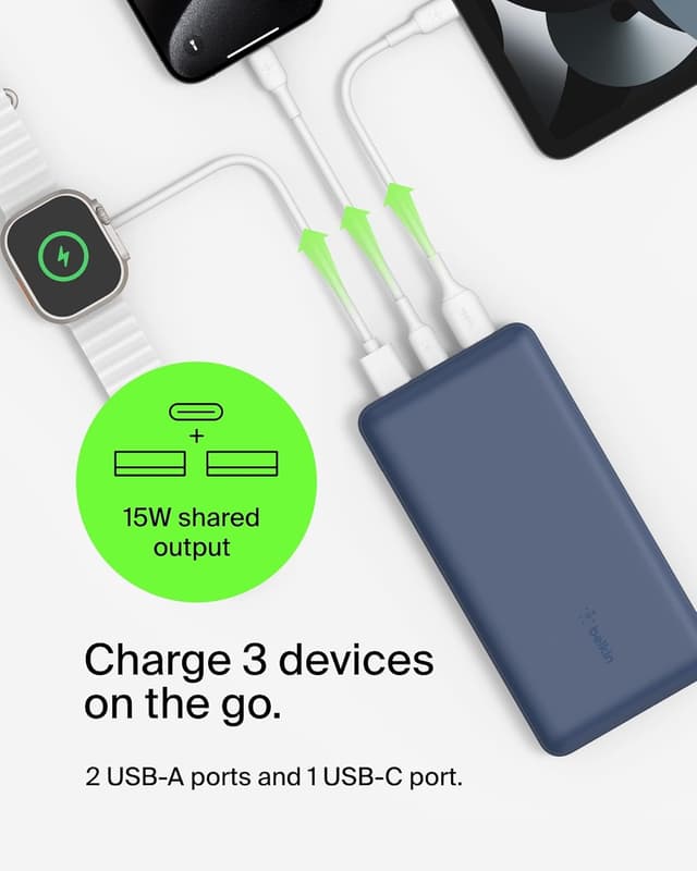Detalle de Belkin USB C power bank 20,000mAh