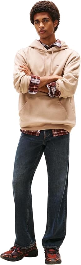 Detalle 2 de Tommy Jeans TJM Reg S Hoodie beige XS 80% algodón