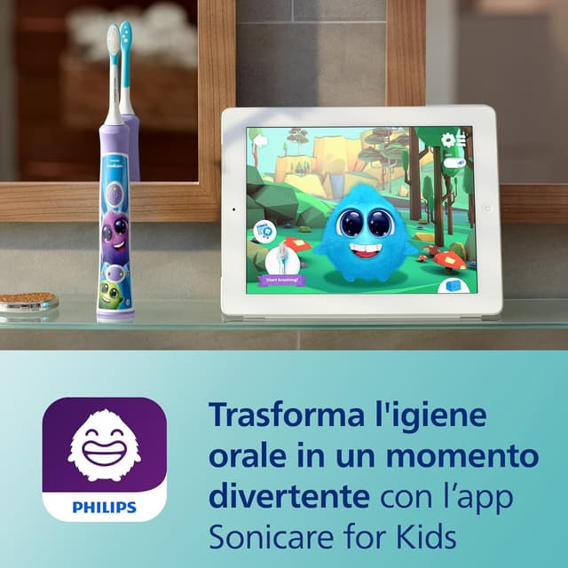 Detalle 2 de Philips Sonicare For Kids HX6322/12 spazzolino elettrico per bambini