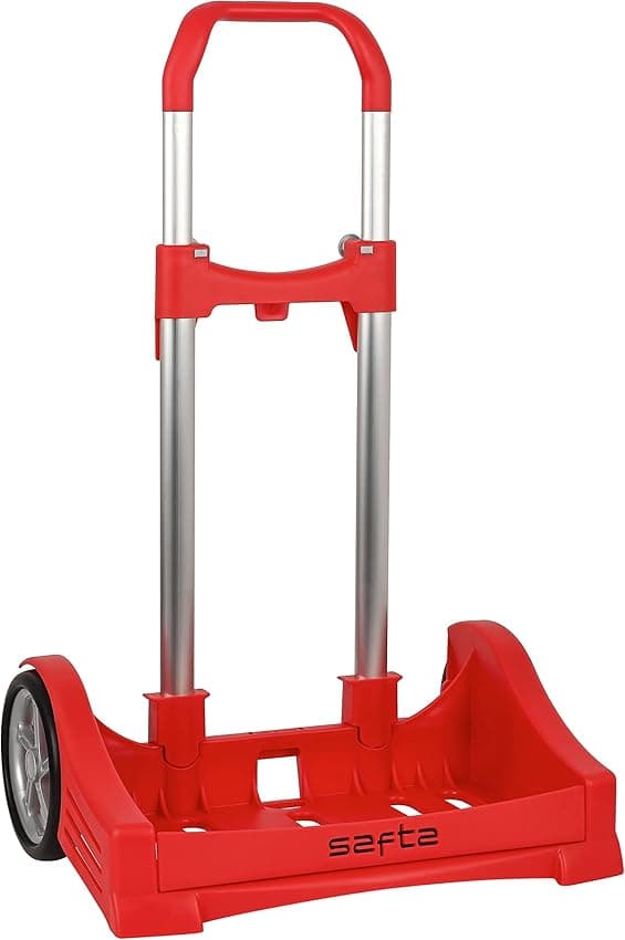 Detalle de Safta Carro Evolution Plegable Rojo 🎒 - Ligero y Resistente