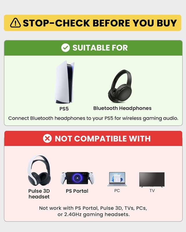 Detalle de Avantree C81-Gaming Bluetooth 5.3 Adapter