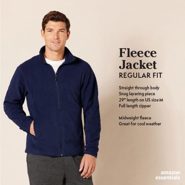 Detalle 2 de Amazon Essentials Full-Zip Fleece Jacket