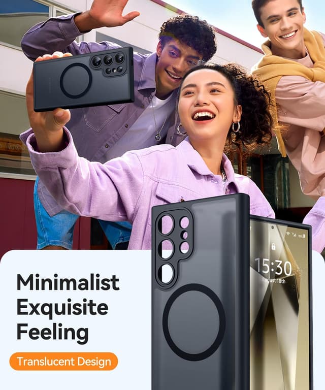 Detalle 2 de CANSHN Galaxy S24 Ultra Hülle mit MagSafe