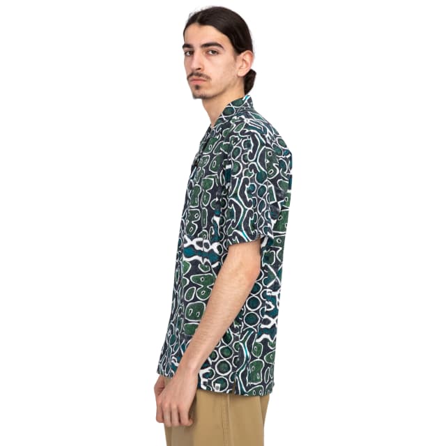 Detalle de Element Thalweg camisa de hombre con lino