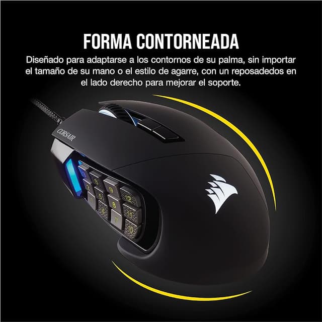 Thumbnail 4 de Corsair SCIMITAR RGB ELITE - Ratón Gaming con 17 Botones