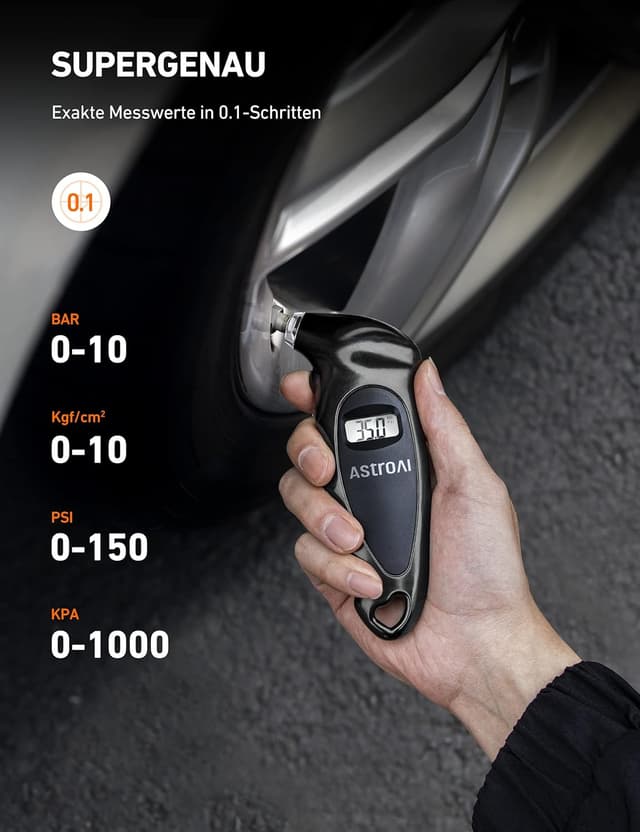Thumbnail 4 de AstroAI Reifendruckprüfer 150 PSI, digital